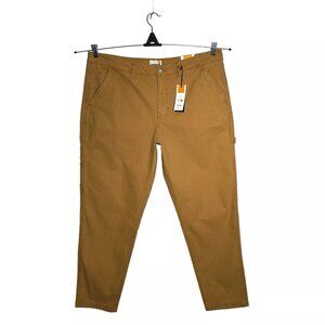 Timberland Men's Canvas Carpenter Pants 38-42 Wheat Stretch Fabric Relaxed Fit